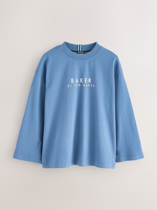 Baker by Ted Baker Cotton Long Sleeve T-Shirts 3 Pack image 2