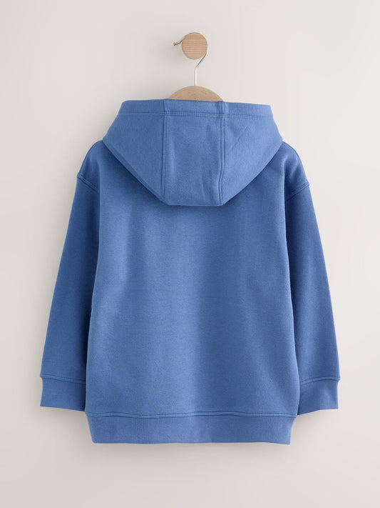Mid Blue Smile Sign Off Hoodie (3-16yrs)