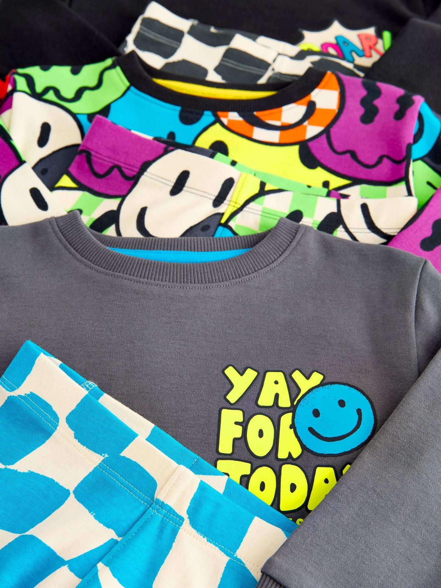 Multi Relaxed Snuggle Pyjamas 3 Pack (9mths-8yrs)