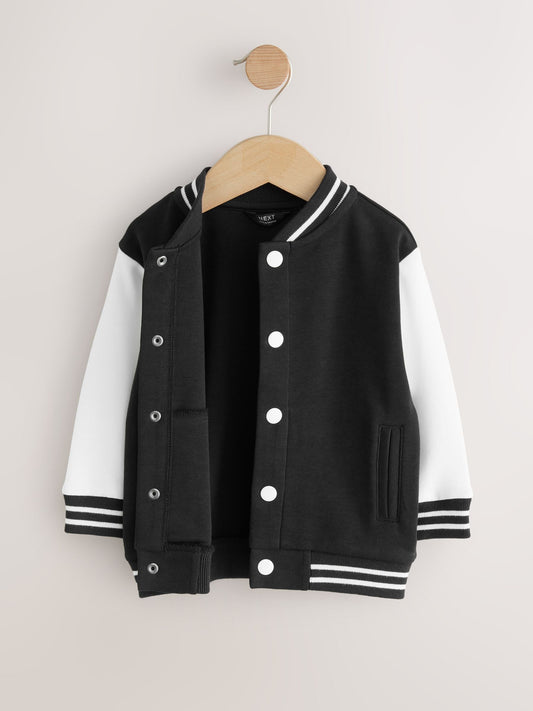 Black/Ecru Jersey Bomber Jacket (3mths-7yrs)