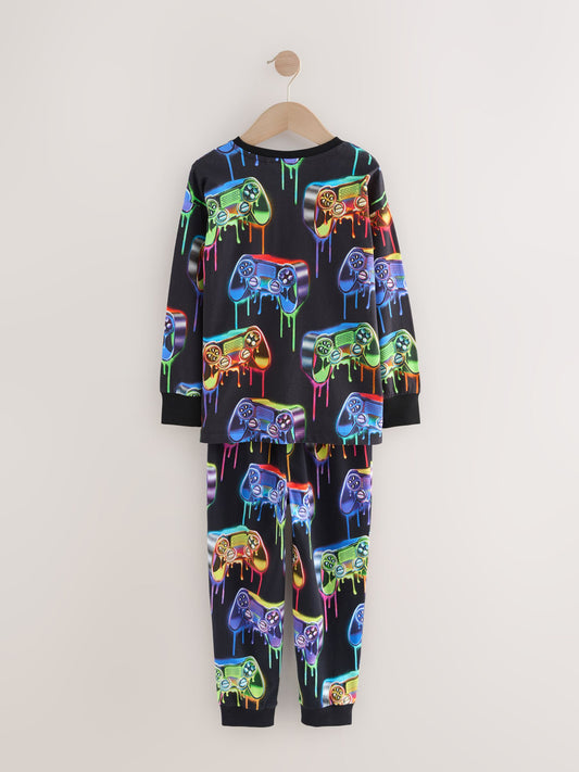 Bright Gamer Single Long Sleeve Leg Pyjamas (3-16yrs) image 3