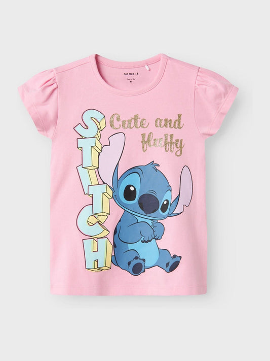 Dsiney Kidz - Name It Pink Lilo & Stitch Short Sleeve T-shirt image 2