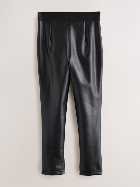 Baker by Ted Baker PU Black Leggings image 2