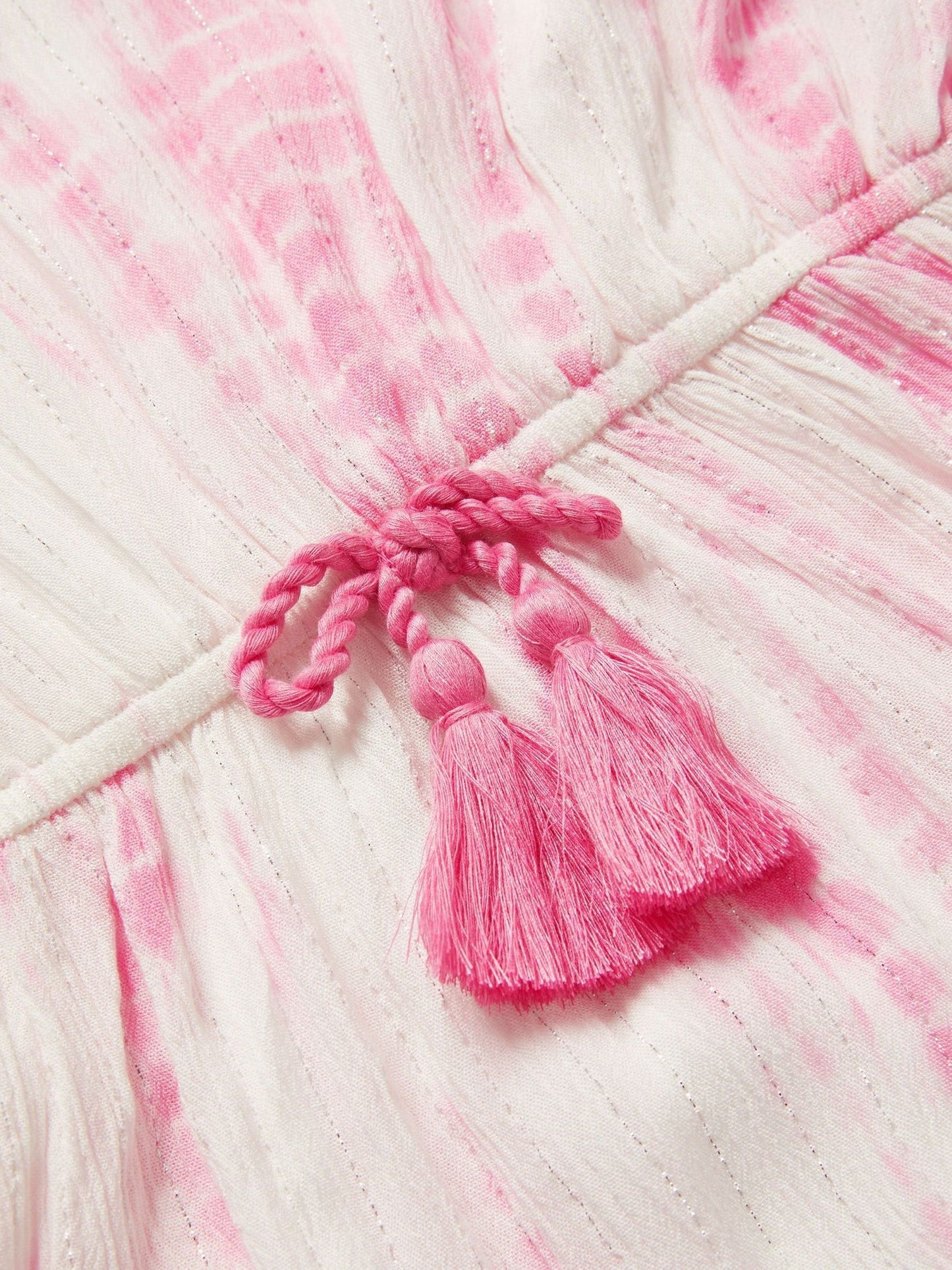 Monsoon Pink Tie Dye Metallic Kaftan image 3
