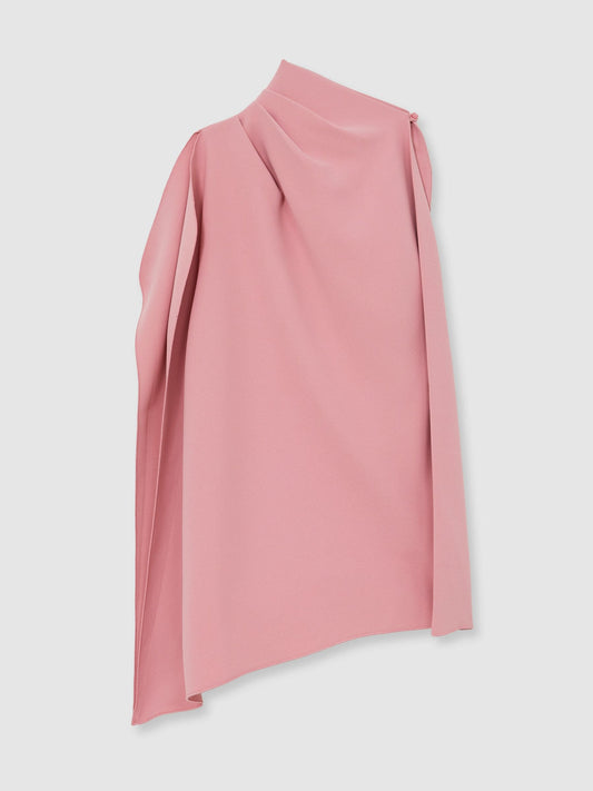 Reiss Pink Ellery 4-9 yrs One-Shoulder Draped Dress - image 2