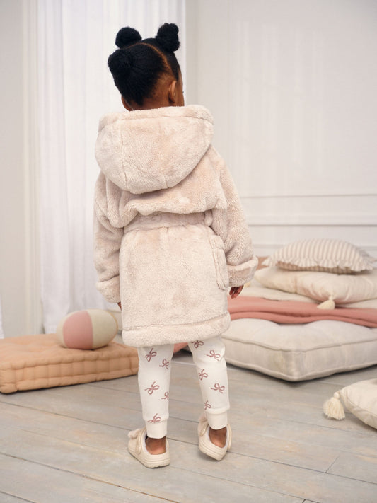 Cream Soft Touch Fleece Dressing Gown (9mths-16yrs)