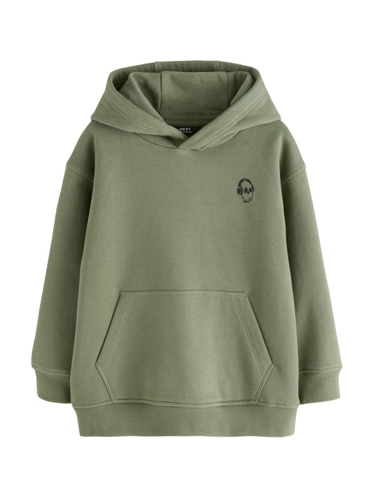 Khaki Skull Sign Off Hoodie (3-16yrs)