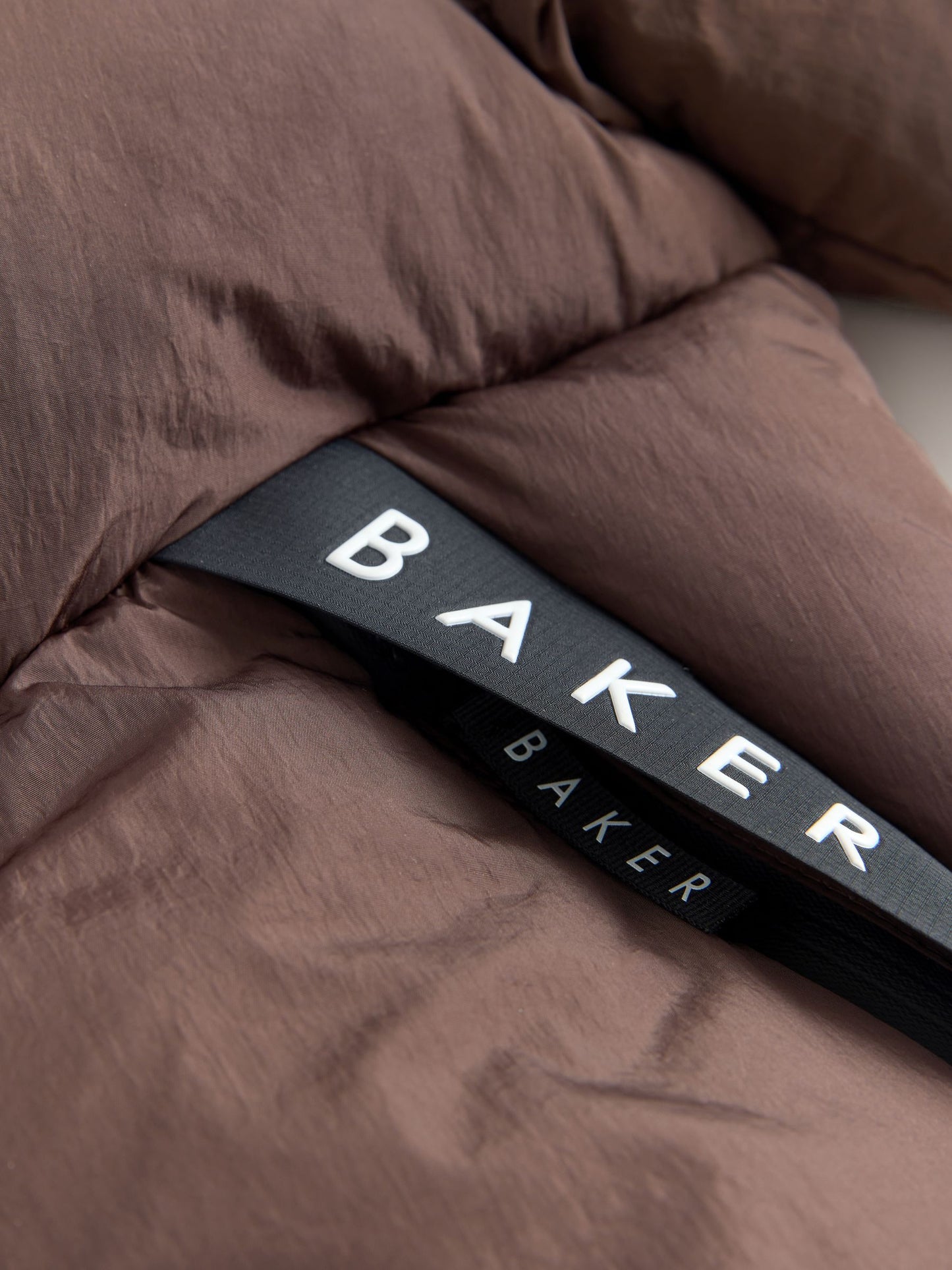 Baker by Ted Baker Shower Resistant Colourblock Padded Brown/Black Coat image 10