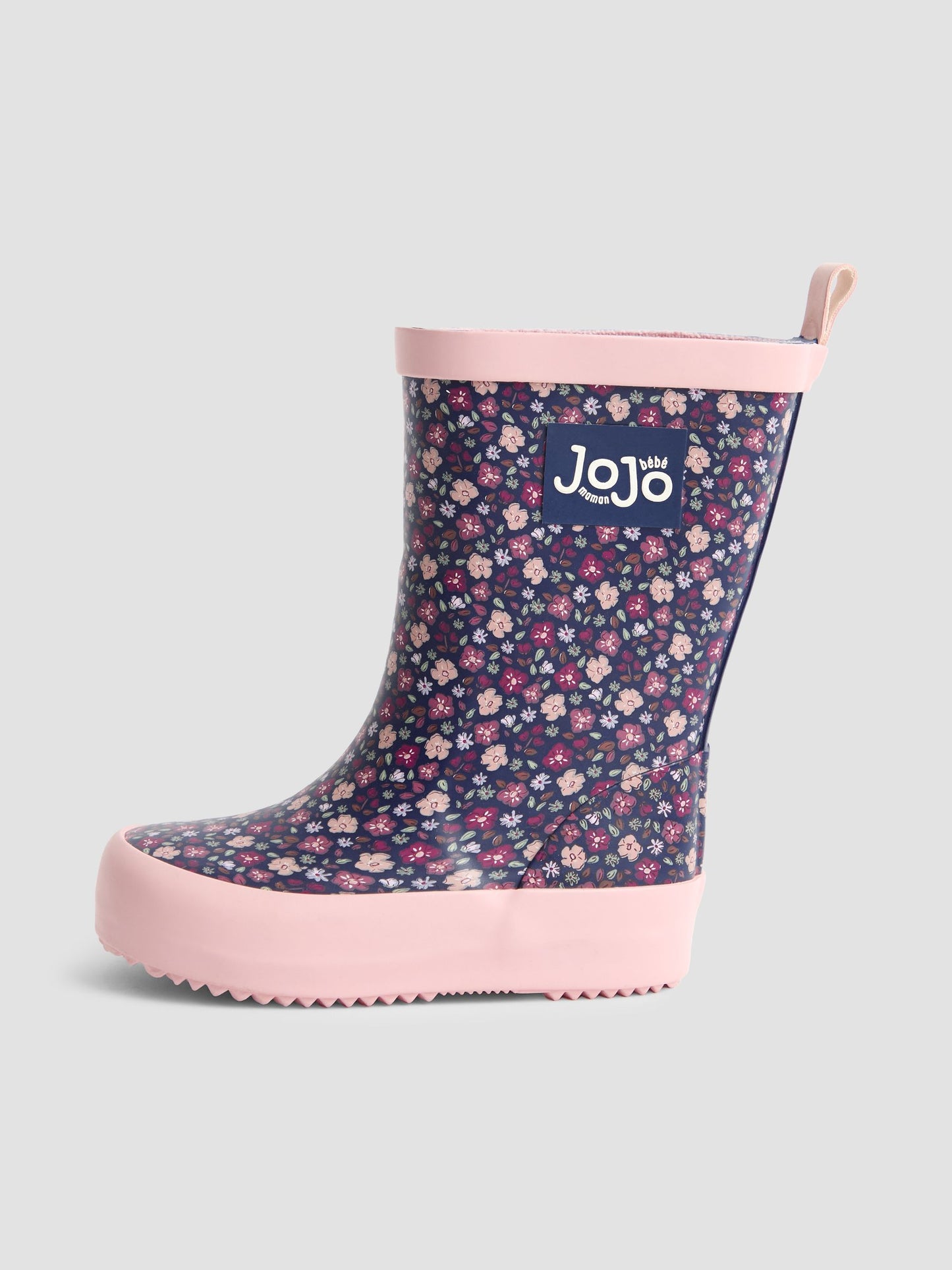 JoJo Maman Bébé Navy Floral Wellies image 6