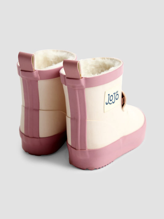 JoJo Maman Bébé Cream Print Short Wellies image 2