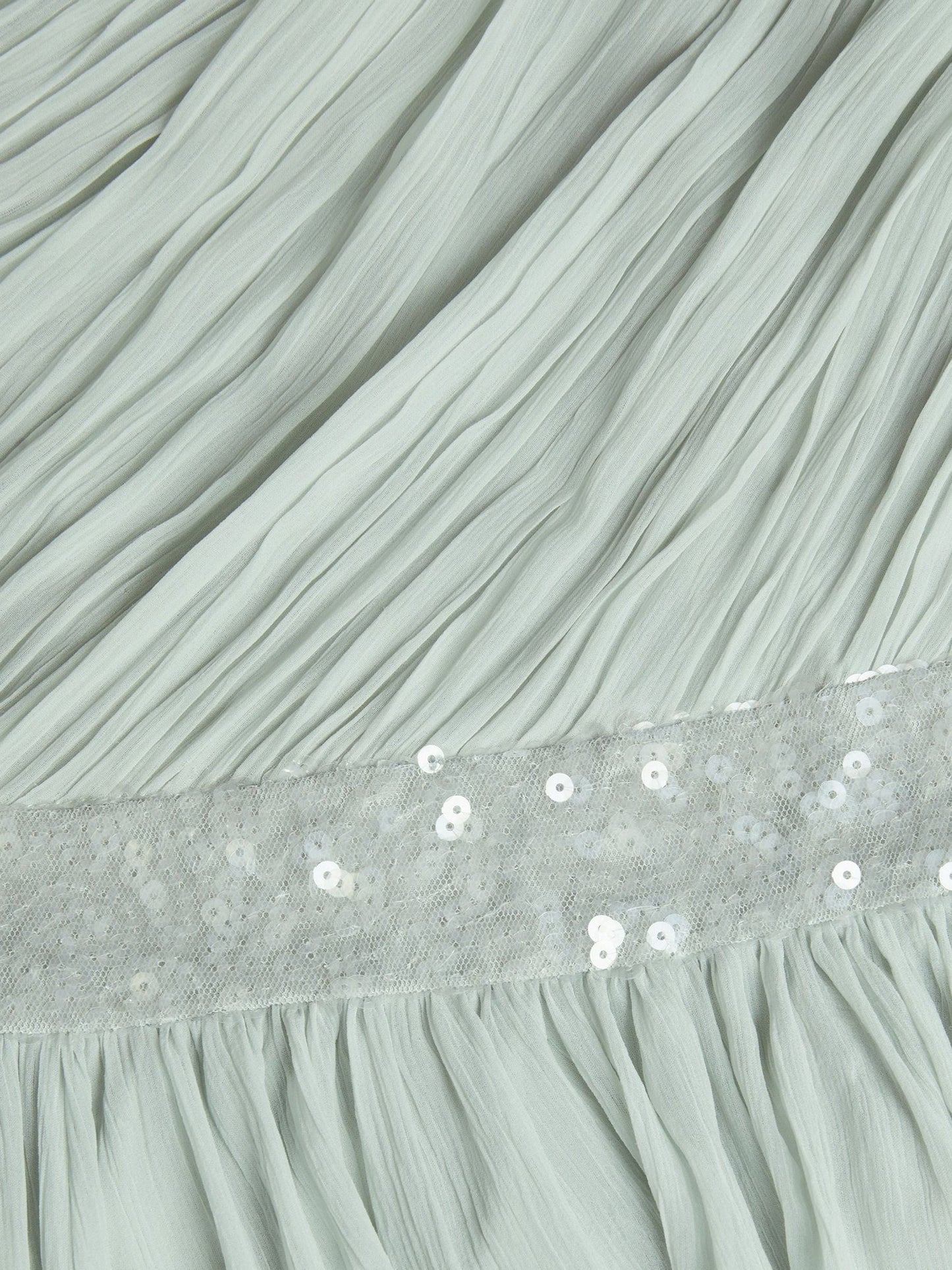 Monsoon Green Abigail One-Shoulder Prom Dress image 4