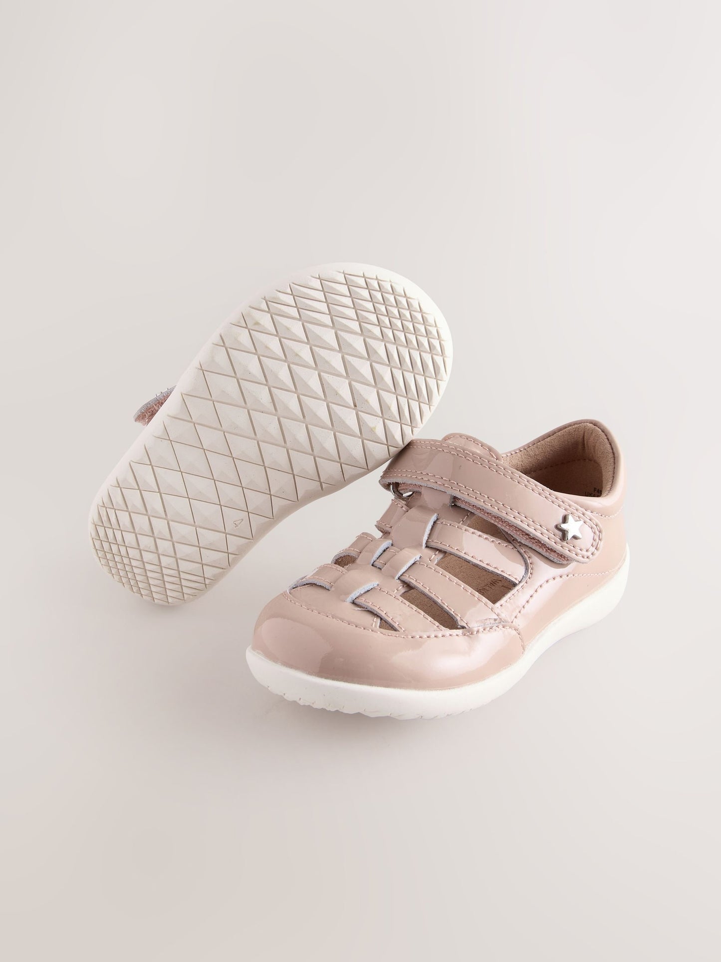 Mocha Brown Wide Fit (G) First Walker Fisherman Shoes image 5