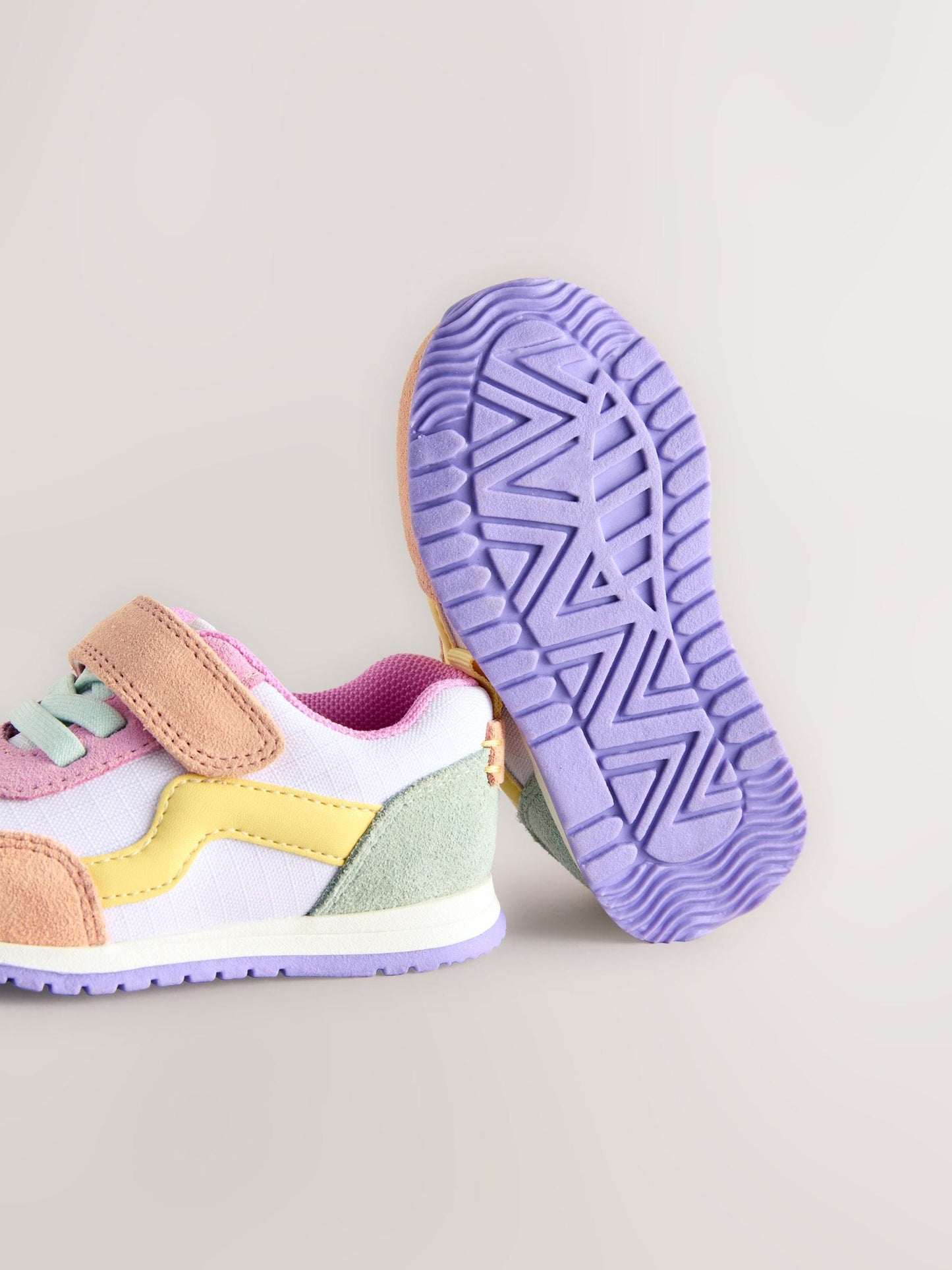 Multi Colourblock Standard Fit (F) First Walker Trainers image 5