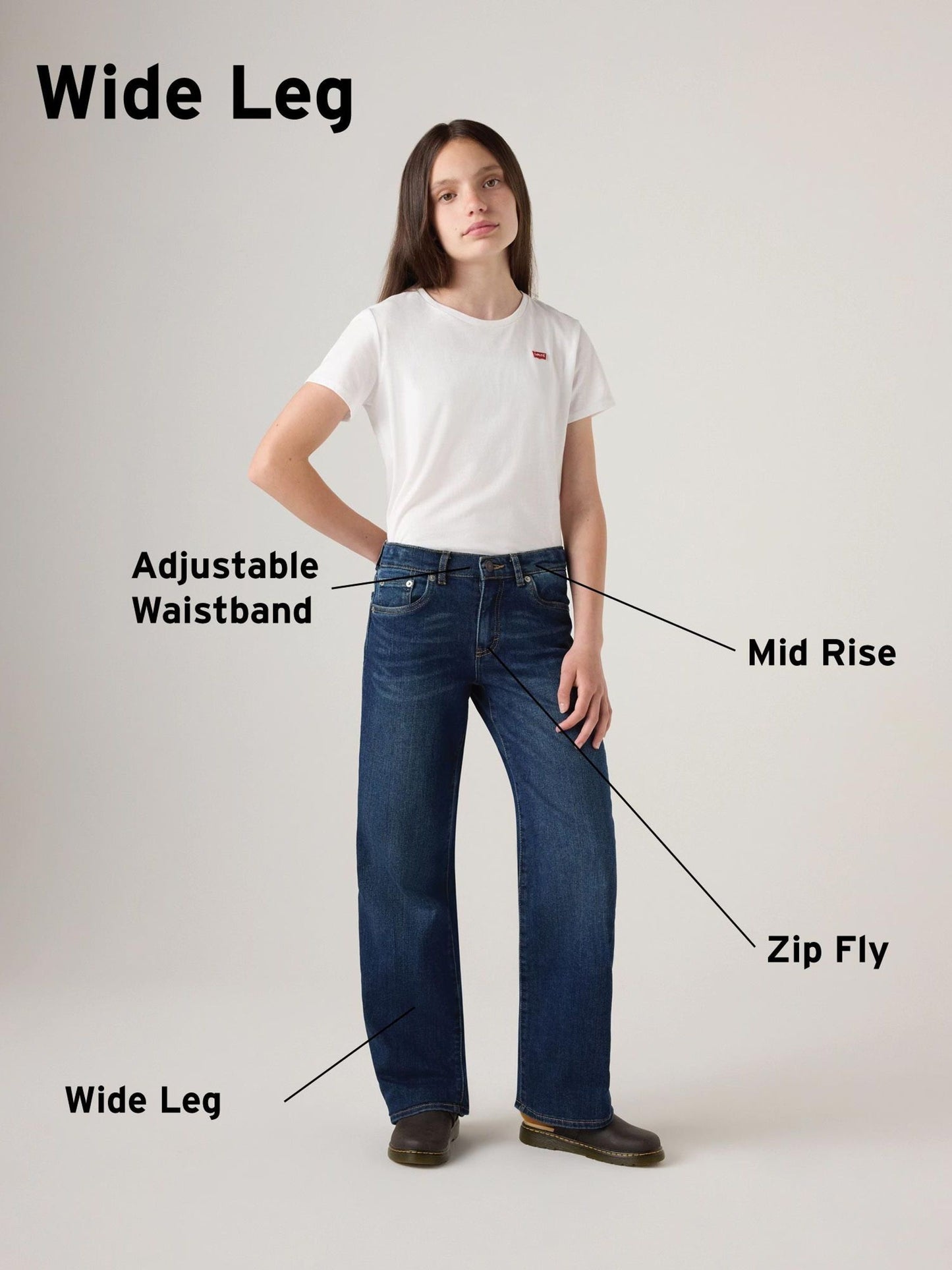 Dsiney Kidz - Levi's® Blue Wide Leg Jeans image 2