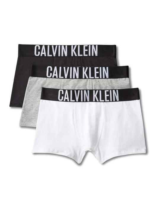 Disney Kidz - Calvin Klein Black/White/Grey Intense Power Trunks 3 Pack image 1