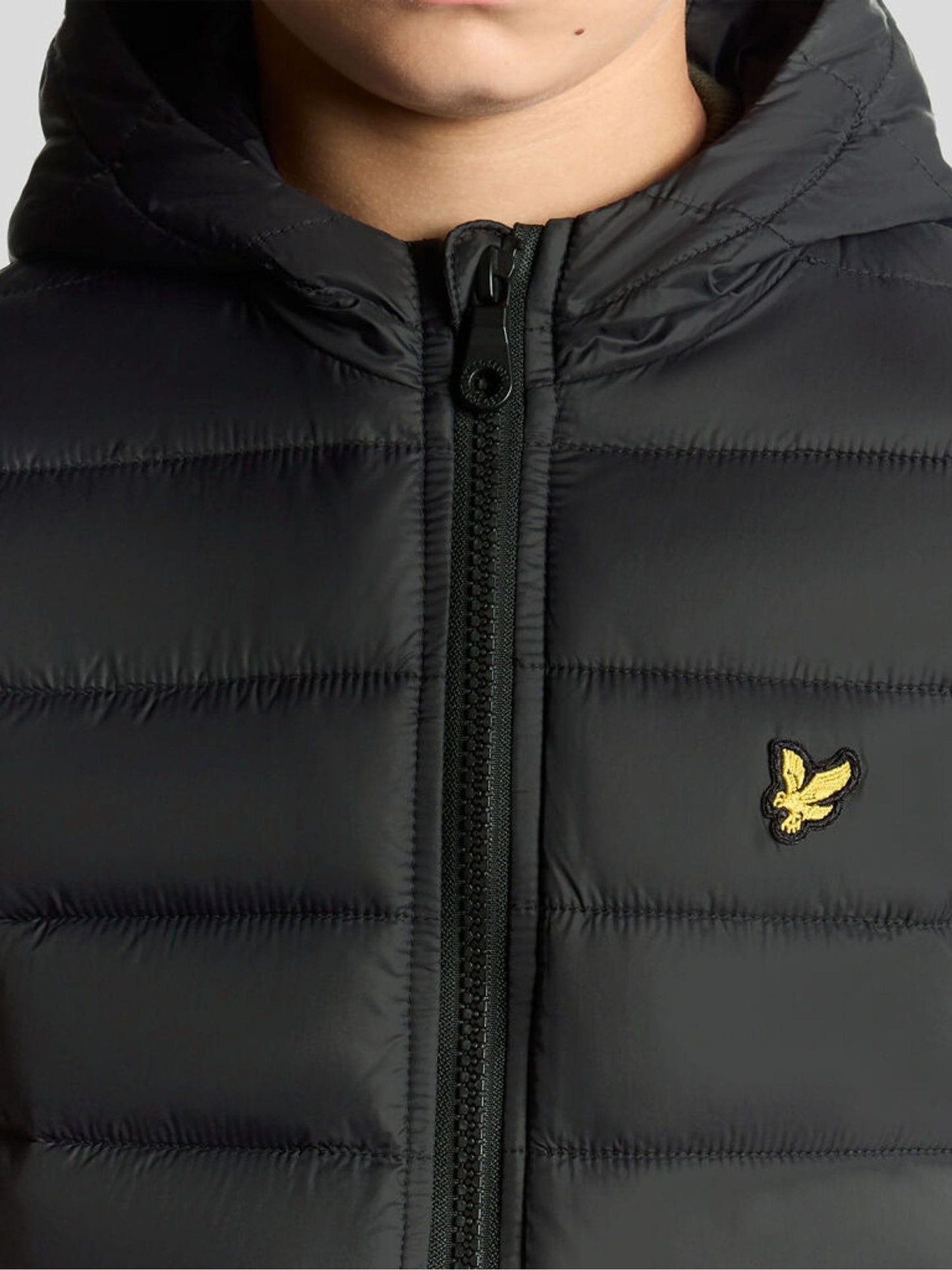 Dsiney Kidz - Lyle & Scott Black Lightweight Padded Boys Jacket image 3