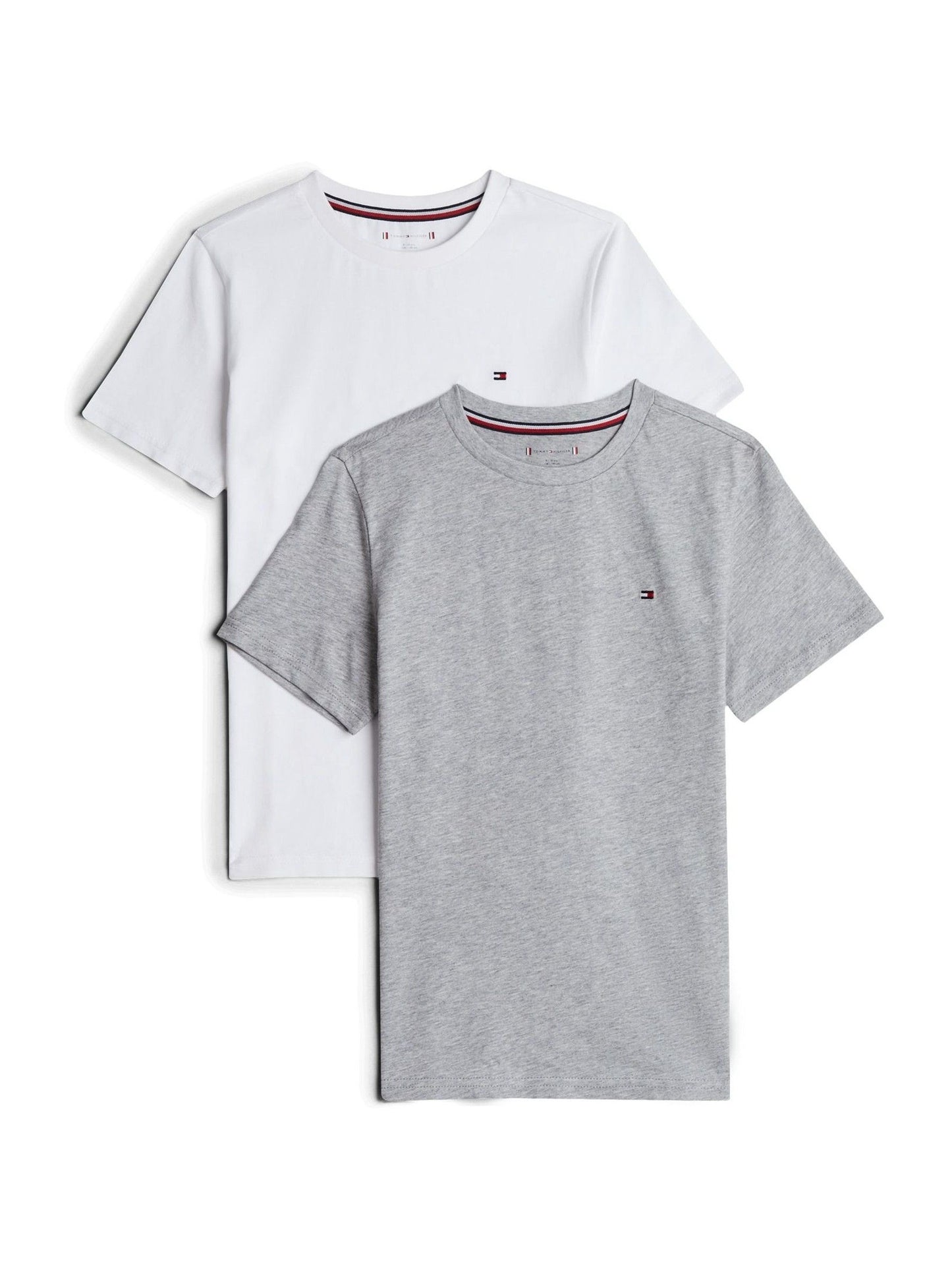 Tommy Hilfiger White Short Sleeve Cotton T-Shirts 2 Pack image 5