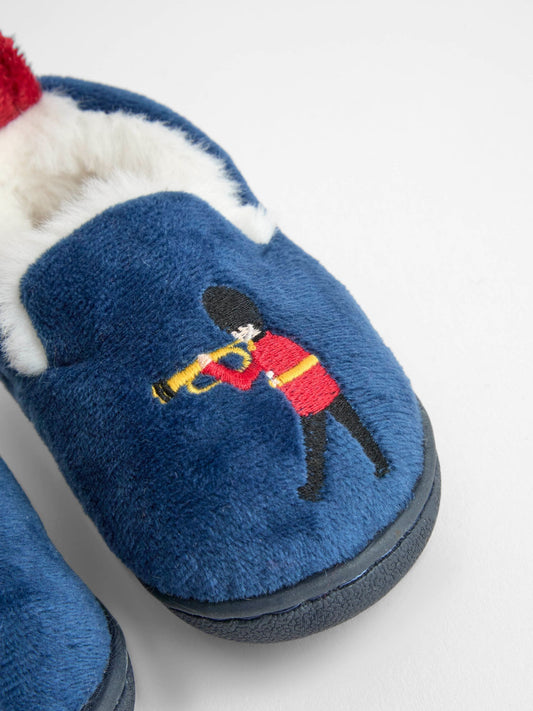 JoJo Maman Bébé Blue London Soldiers Bear Slipper Shoe image 2