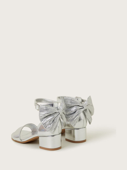 Dsiney Kidz - Monsoon Silver Two Part Bow Heels image 2