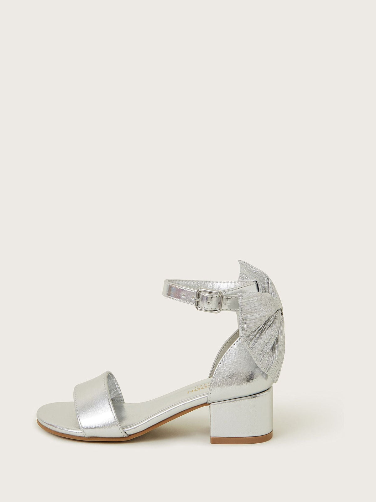 Dsiney Kidz - Monsoon Silver Two Part Bow Heels image 3