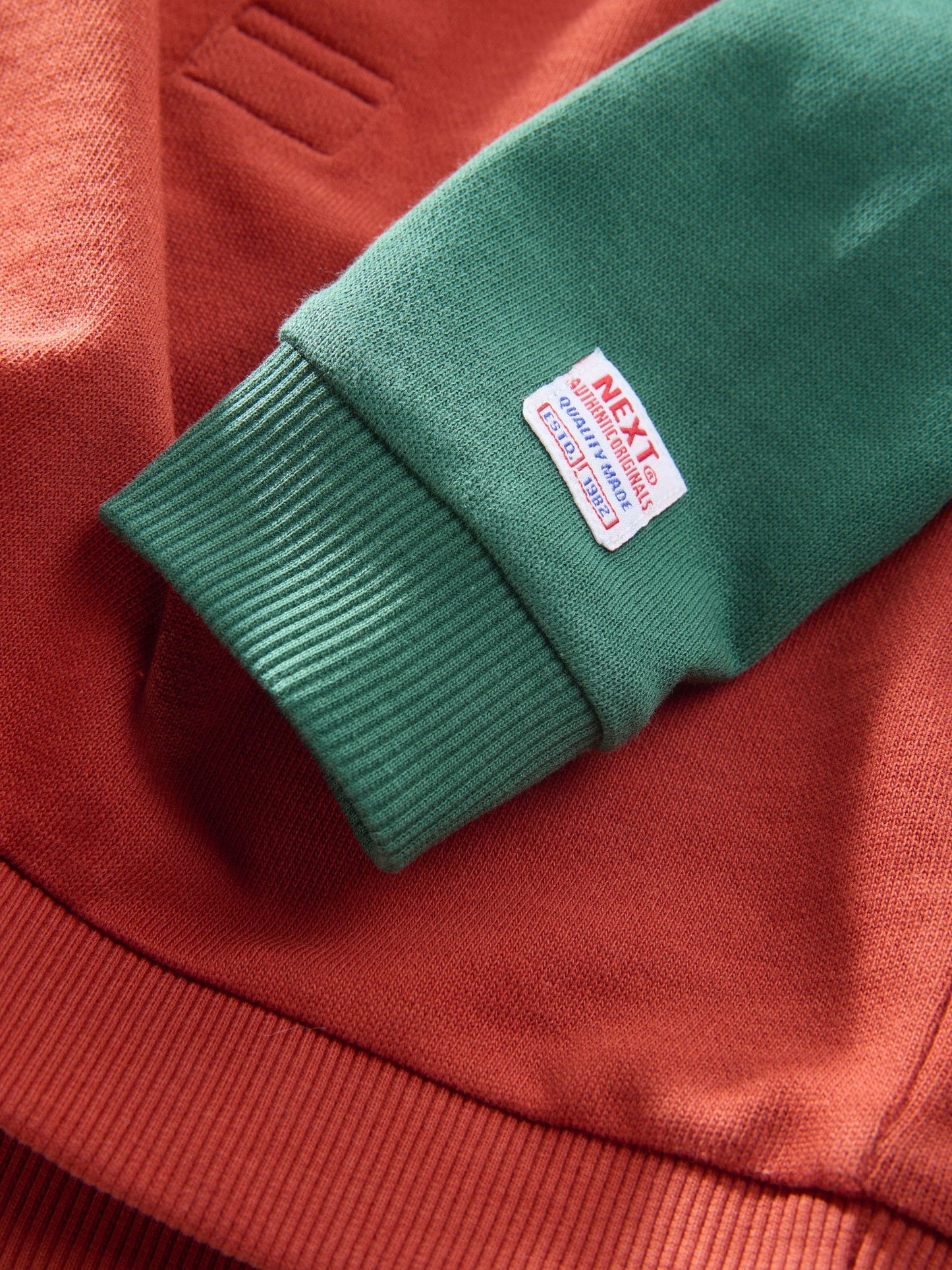 Dsiney Kidz - Rust Brown Colourblock Long Sleeve Rugby Polo Shirt (3mths-7yrs) image 9