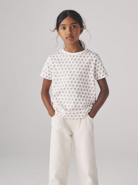 Dsiney Kidz - The Set 5 Pack Regular Short Sleeve Cotton T-Shirts Pink/White image 2