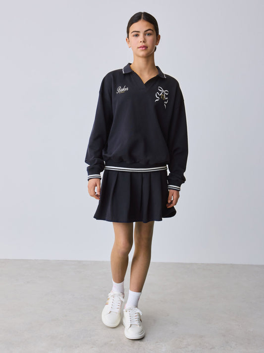 Baker by Ted Baker 2 Piece Varsity Sweat Top & Skirt Set image 2