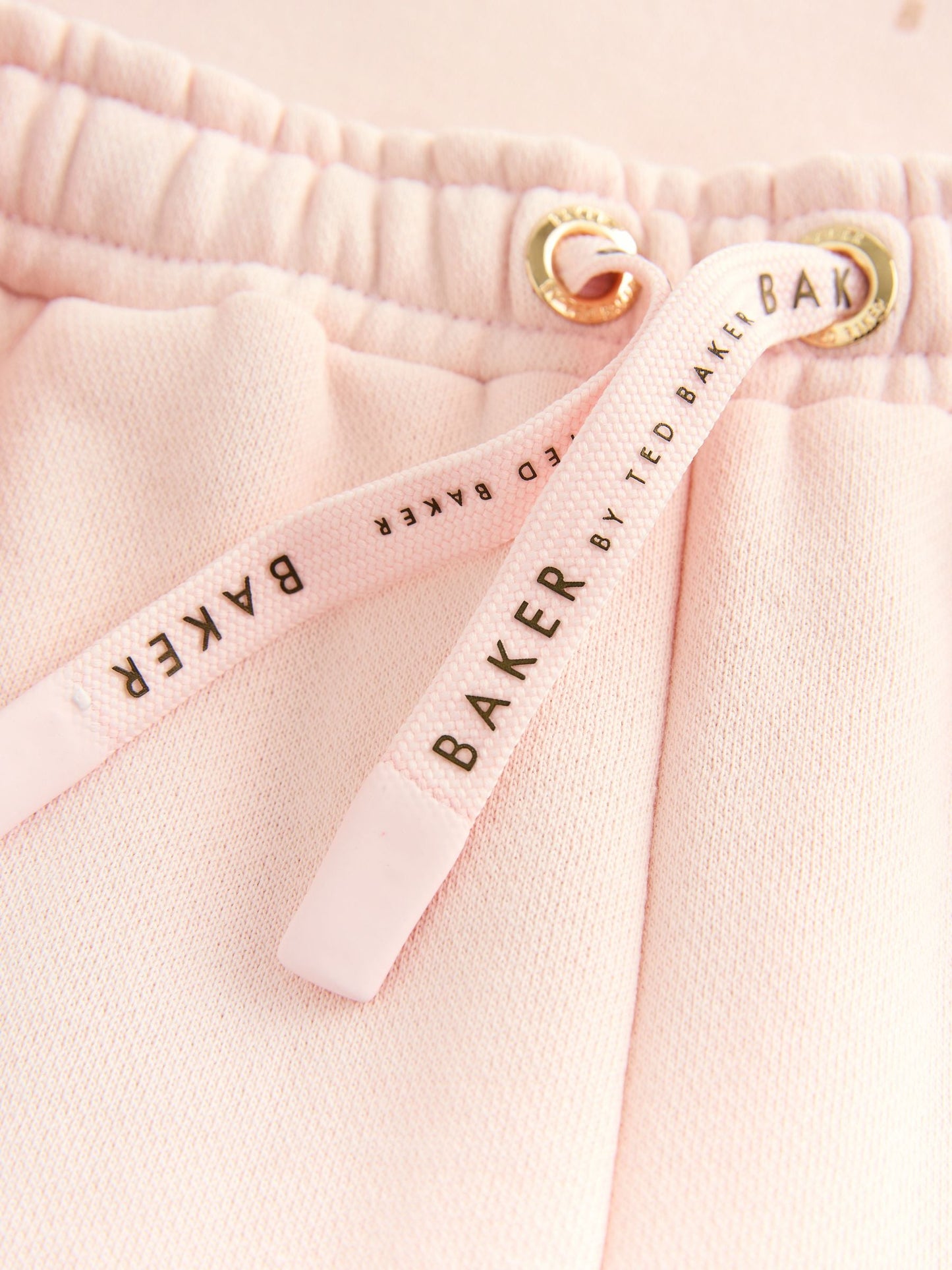 Baker by Ted Baker Pink 2 Piece Metallic Side Graphic Sweat & Wide Leg Joggers Set image 10