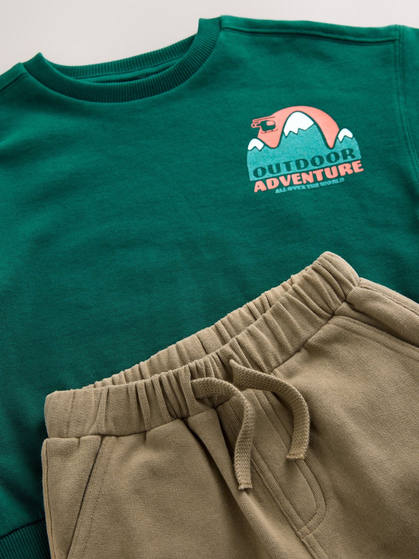 Green Sweatshirt and Utility Joggers Set (3mths-7yrs) image 10