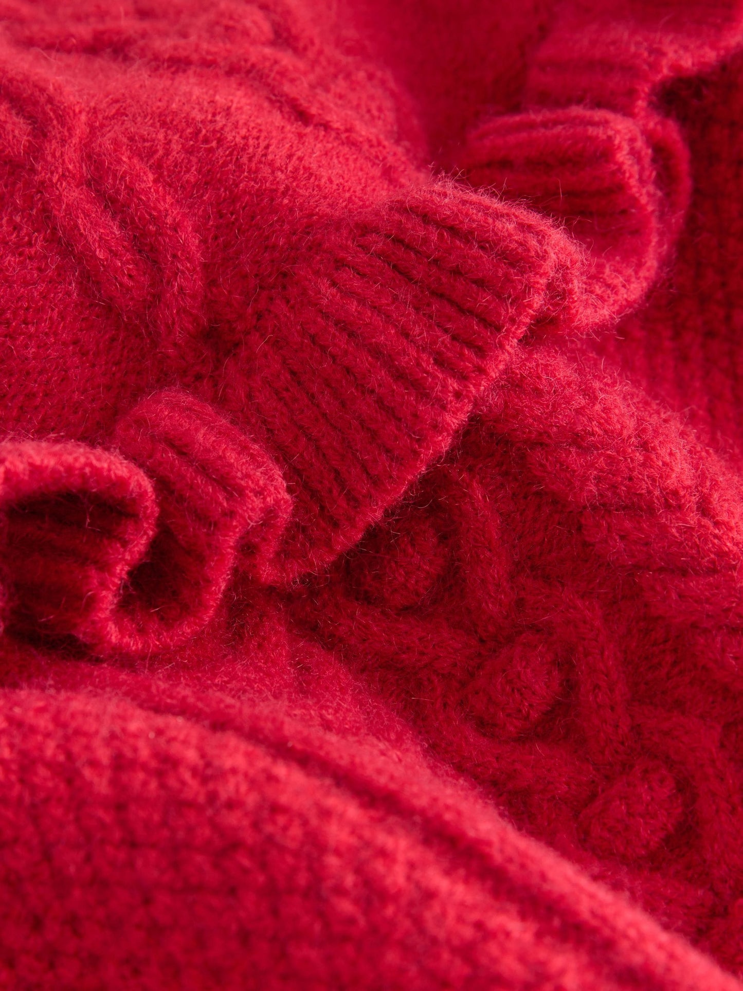 Red Cable Knitted Jumper (3mths-7yrs)