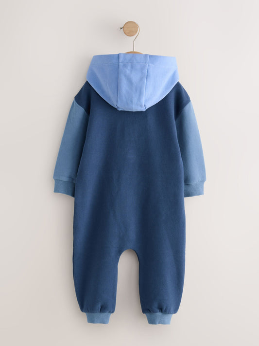 Blue Colourblock All-In-One (3mths-7yrs)