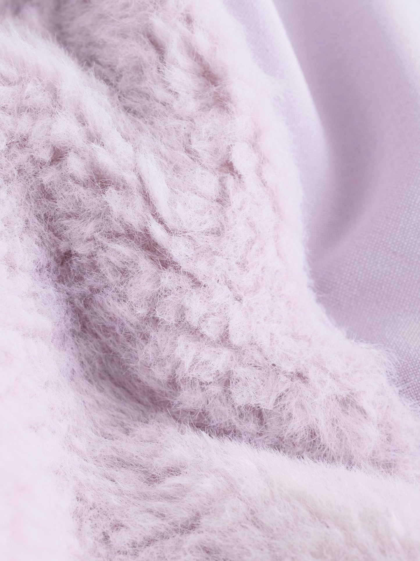 Baker by Ted Baker Lilac Purple Borg Mix Panel Fleece image 10