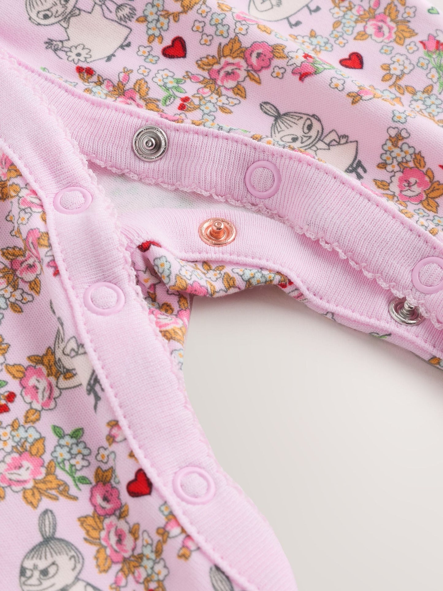Pink Cath Kidston Moomin Baby Sleepsuit image 9