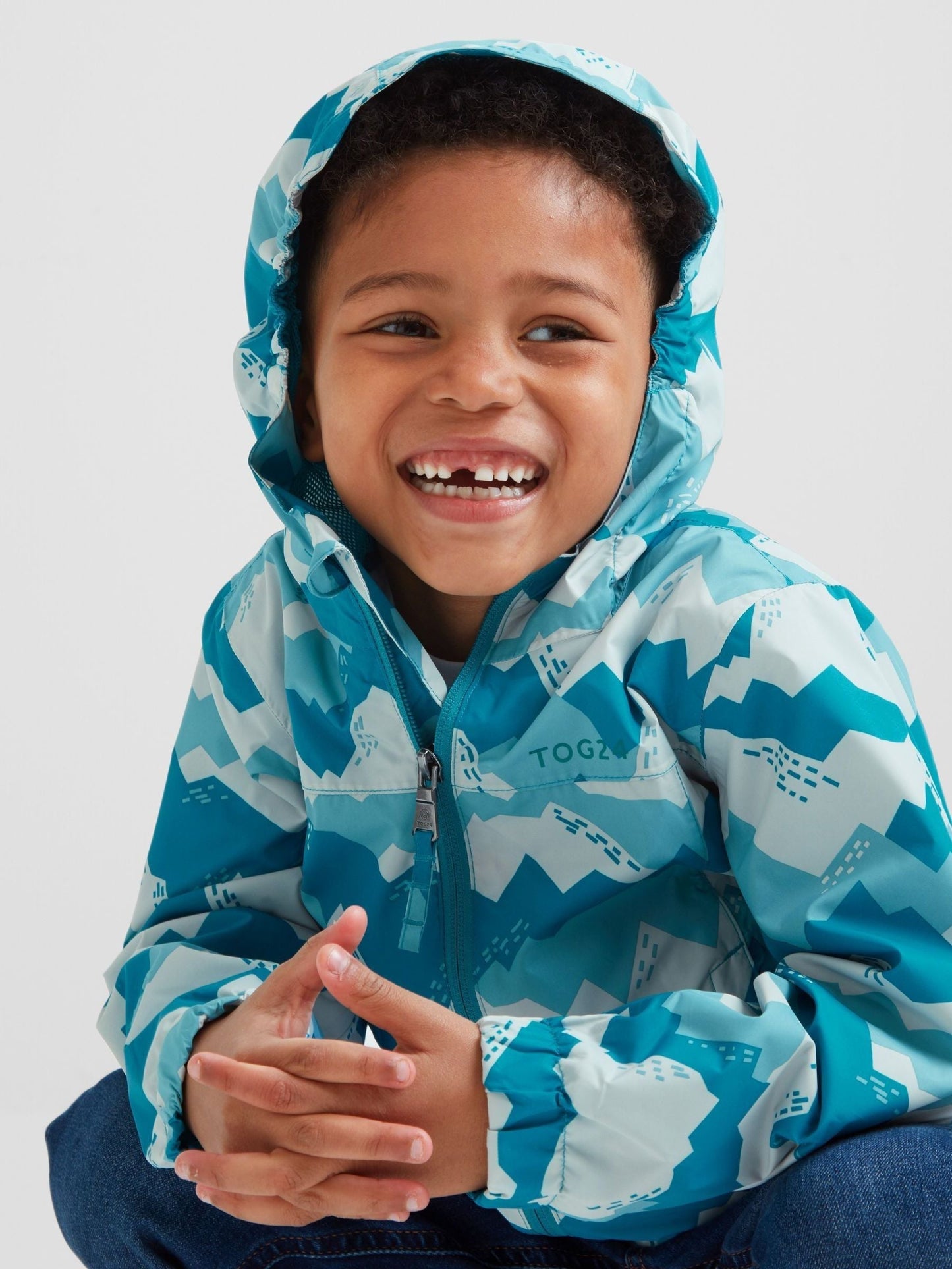 Dsiney Kidz - Tog 24 Mosaic Blue Mountain Print Mauve Waterproof Jacket image 5