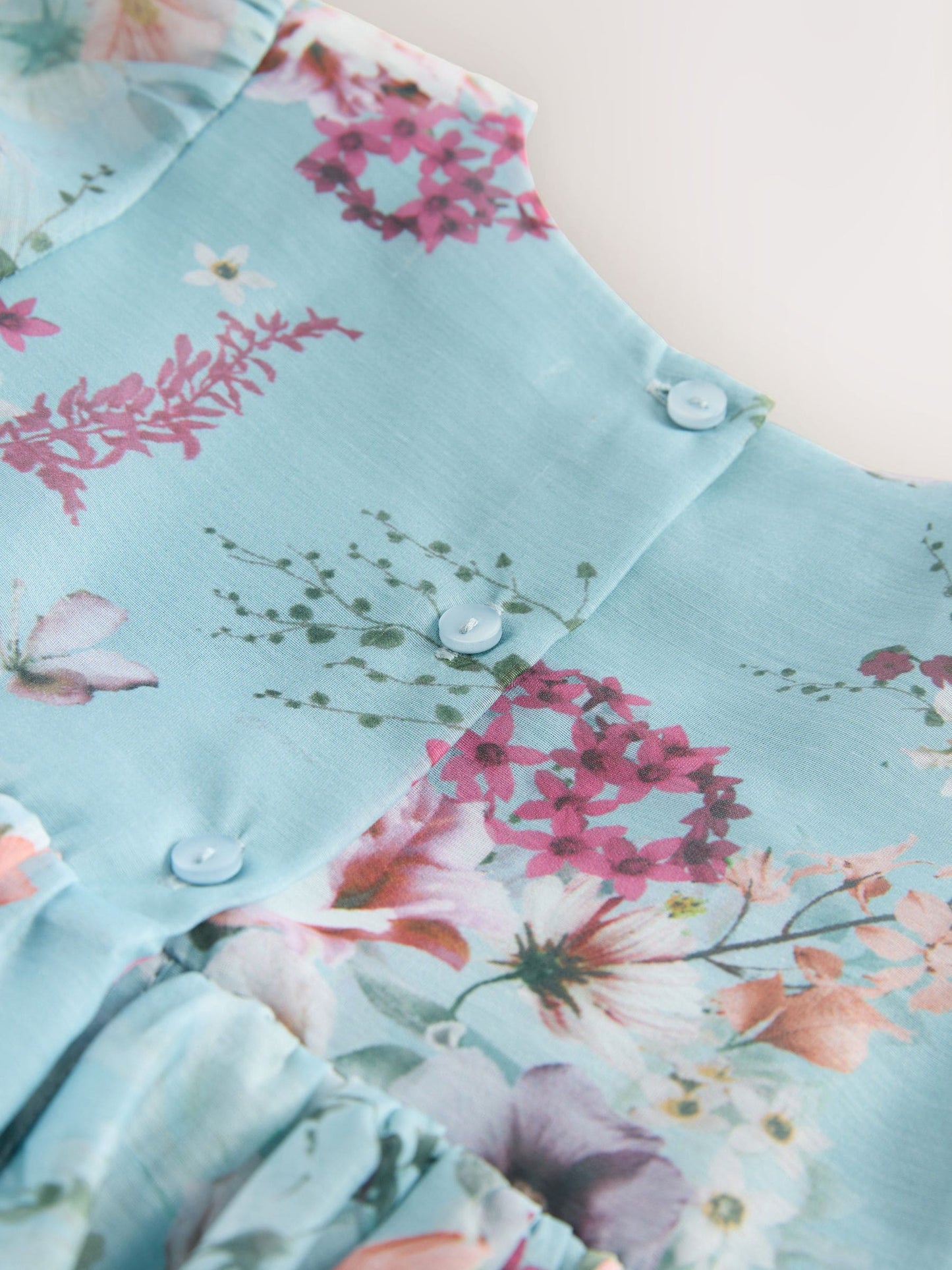 Blue Flower Corsage Dress (3mths-8yrs) image 9