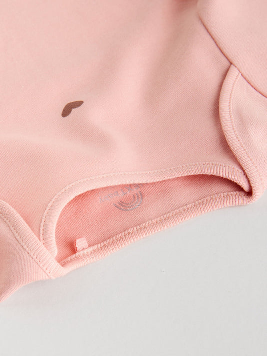 Neutral Bear Long Sleeve Baby Bodysuits 5 Pack image 3