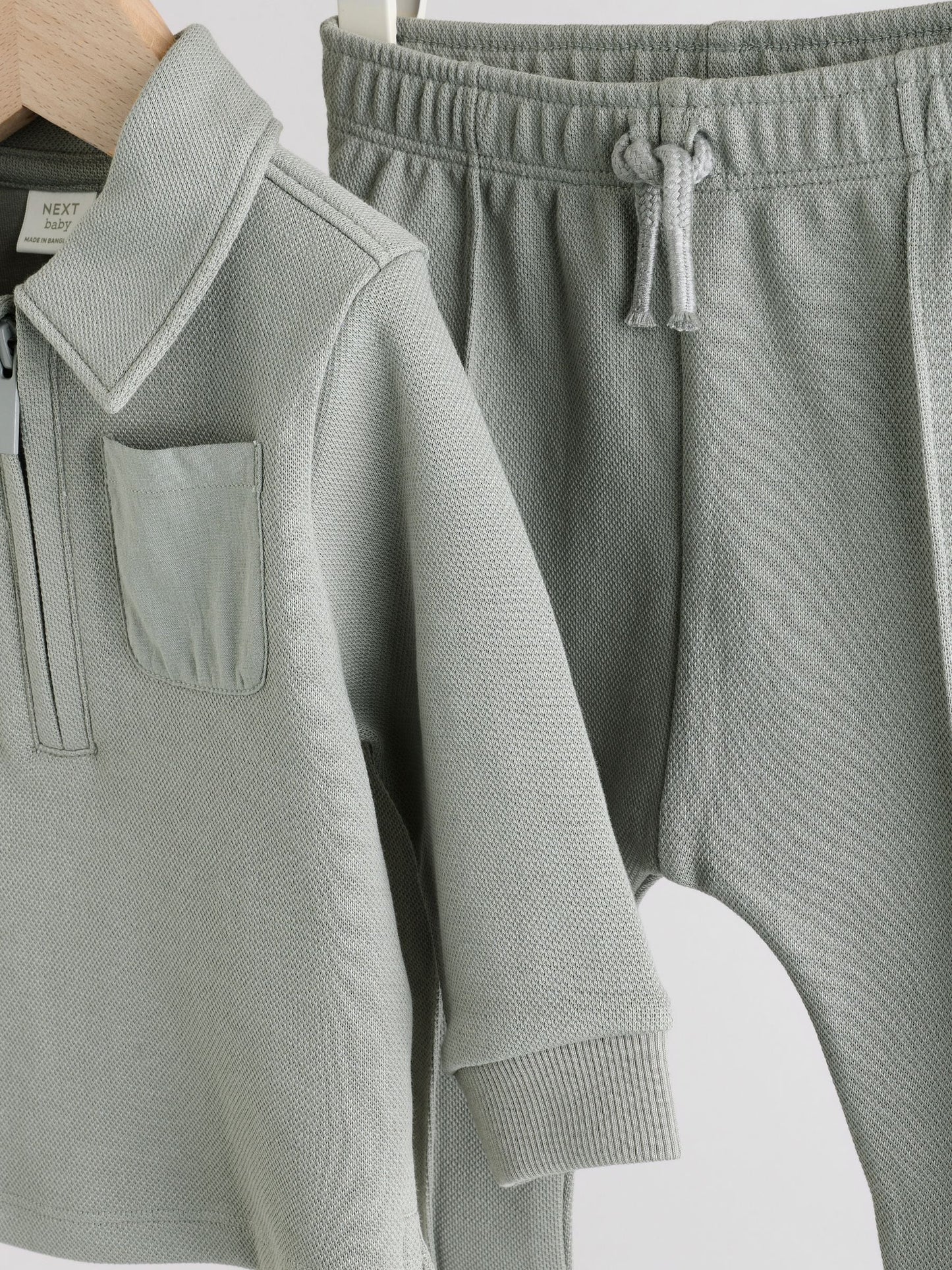 Grey Polo Top and Legging Baby Set (0mths-2yrs) image 7