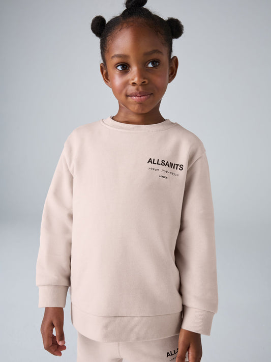 smALLSAINTS Light Pink Underground Oversized Younger Girls Sweatshirt and Joggers Set image 2