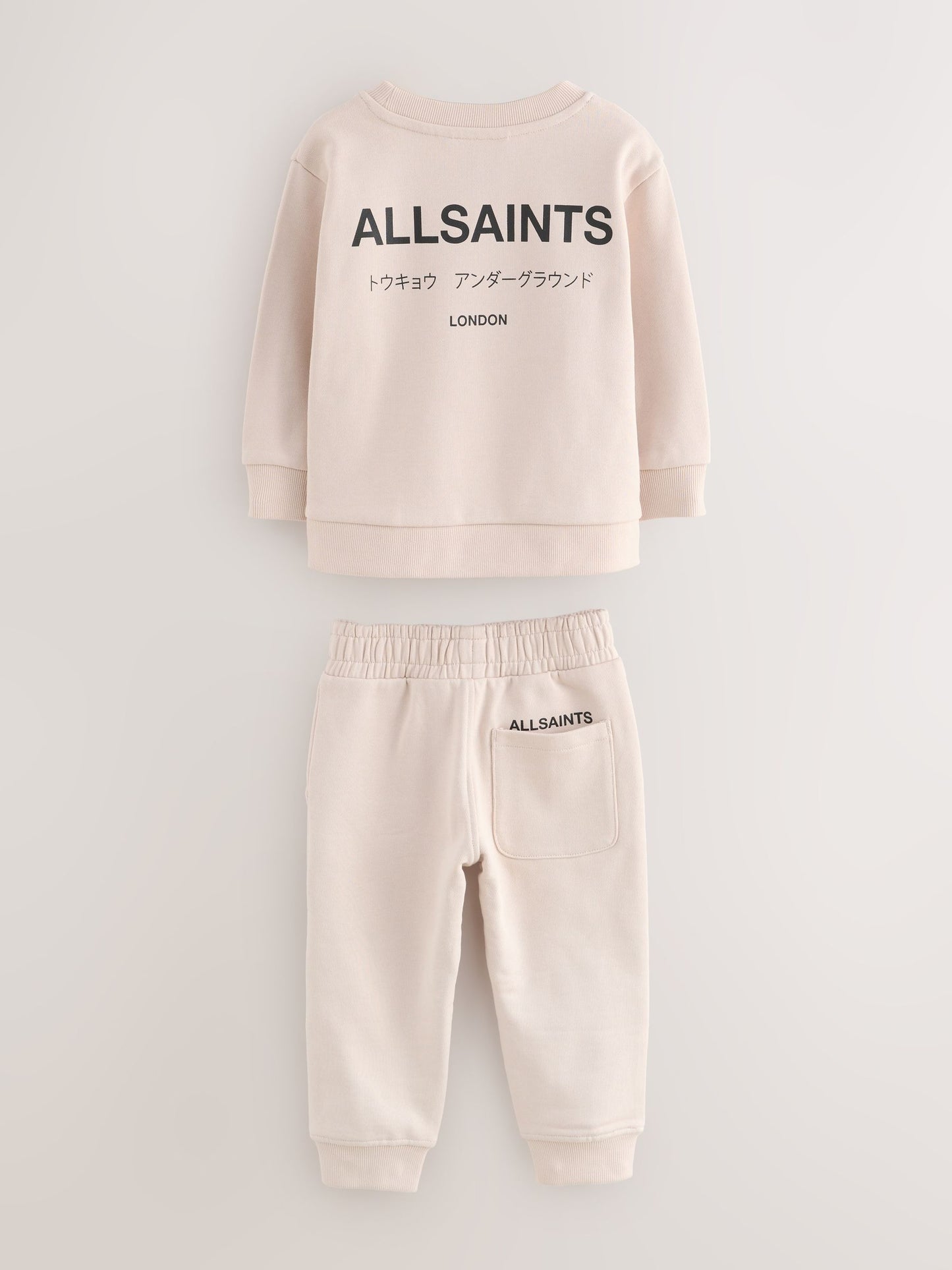 smALLSAINTS Light Pink Underground Oversized Younger Girls Sweatshirt and Joggers Set image 8