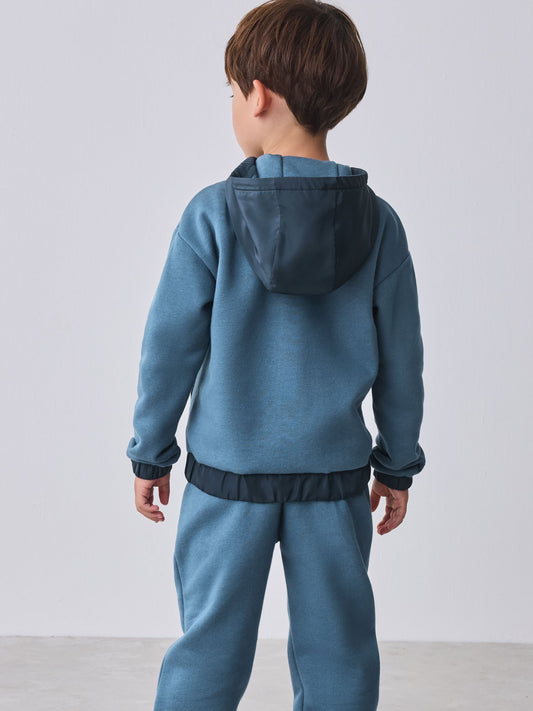 Baker by Ted Baker Blue Zip Through Hoodie and Joggers Set image 2