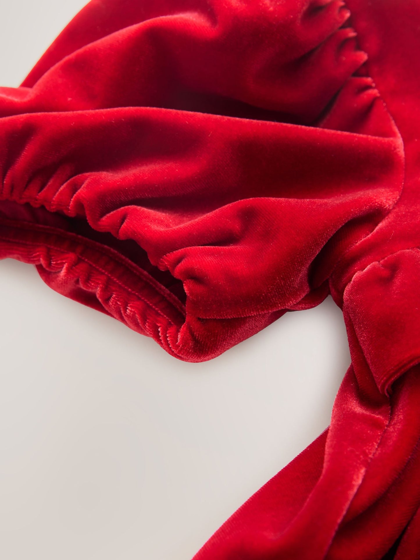 Red Velvet Frill Party Dress (3mths-8yrs)