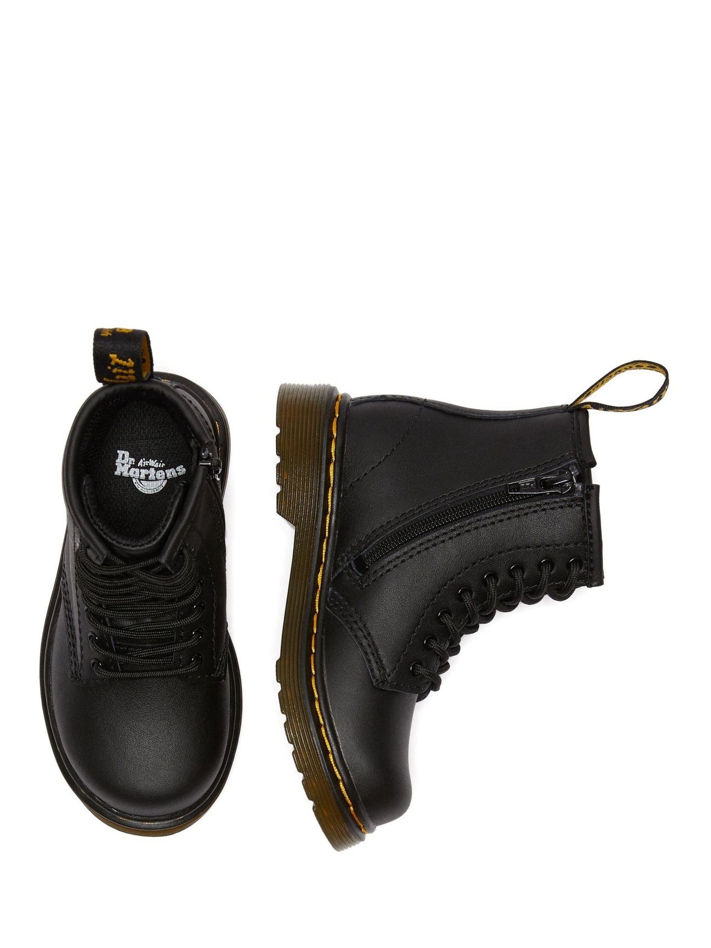 Dr. Martens Black 1460 Toddler Softy T Lace-Up Leather Boots image 4