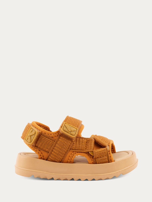 KIDLY By MORI Natural Rip Tape Sandals image 2
