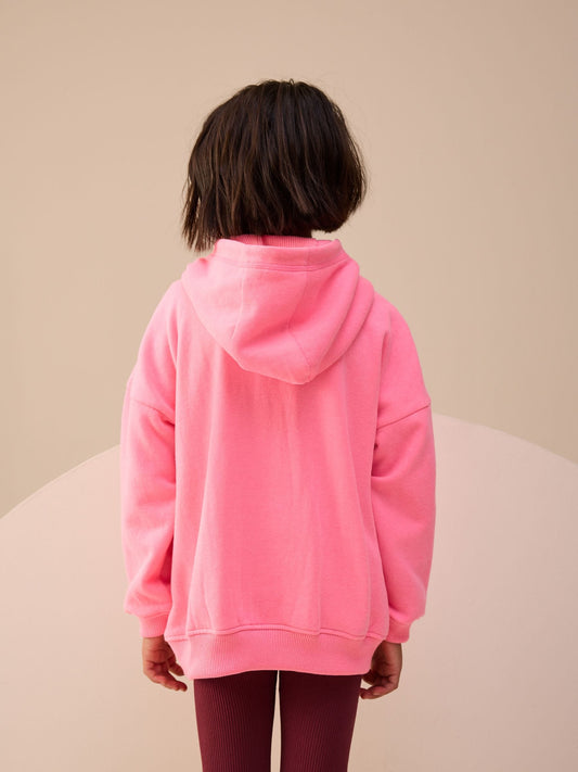 Pink Multi Stripe Zip Through Hoodie (3-16yrs)