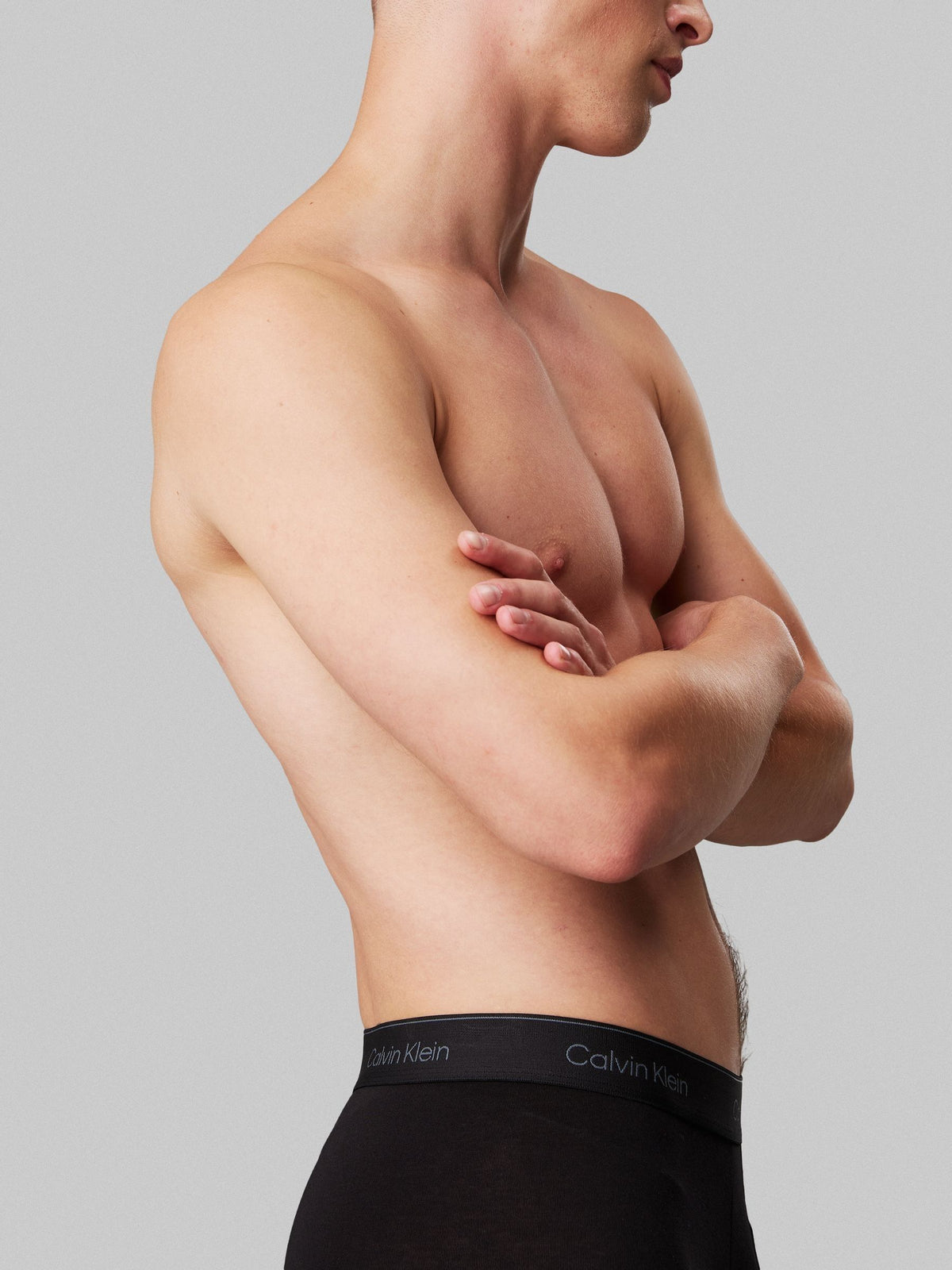 Dsiney Kidz - Calvin Klein Black/Blue/Teal Blue Tonal Icon Cotton Stretch Boxer Briefs 3 Pack image 6