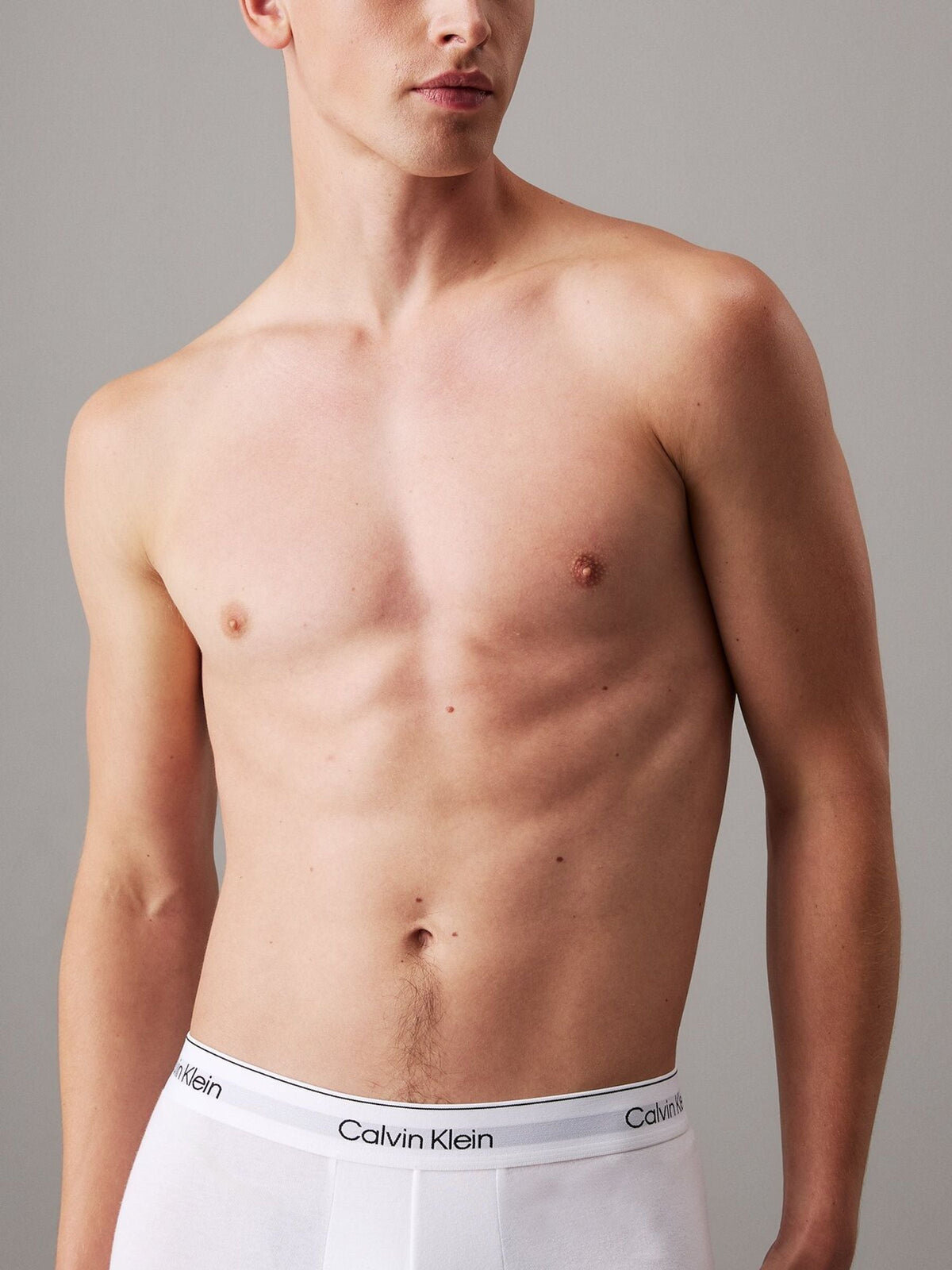 Dsiney Kidz - Calvin Klein White Icon Cotton Stretch Boxer Briefs 3 Pack image 5