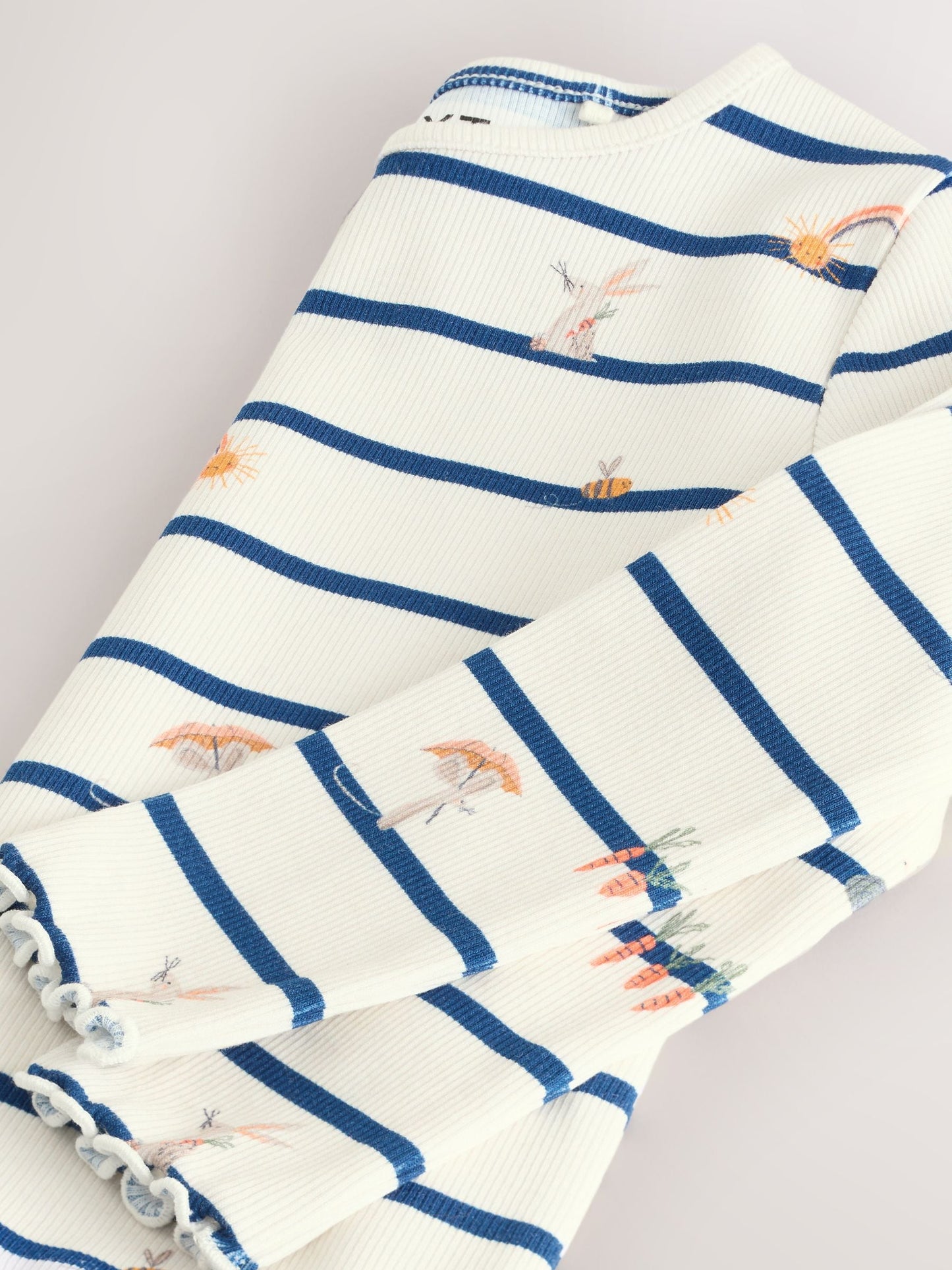 Dsiney Kidz - Ecru/Navy Stripe Character Rib Long Sleeve T-Shirt (3mths-7yrs) image 6