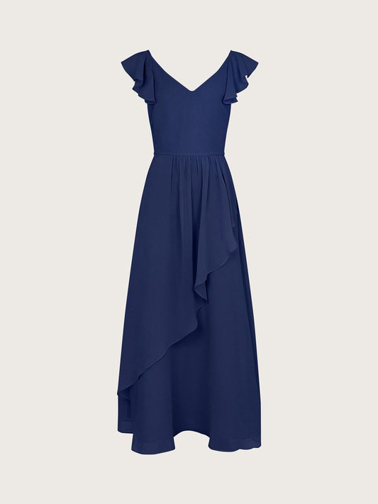Dsiney Kidz - Monsoon Navy Blue Monsoon Indi Tie-Back Prom Dress image 2