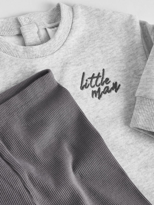 Mono Little Man Baby Sweatshirt and Leggings Set (0mths-3yrs) image 3
