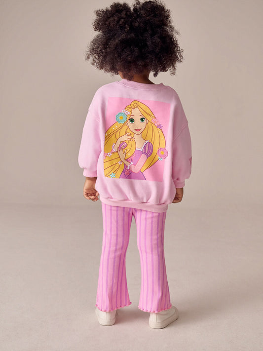 Pink Rapunzel Disney Princess Sweatshirt & Flare Leggings Set (3mths-7yrs) image 2